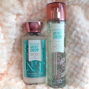 Bath & Body Works Coconut Mint Drop set